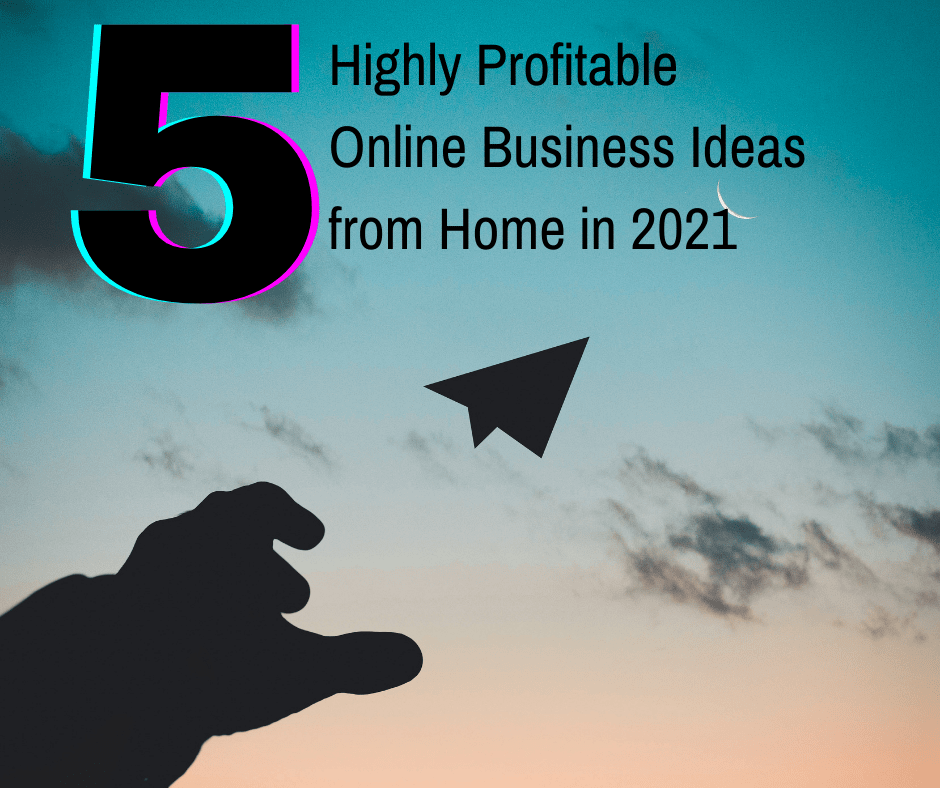 5 Highly Profitable Online Business Ideas from Home in 2021